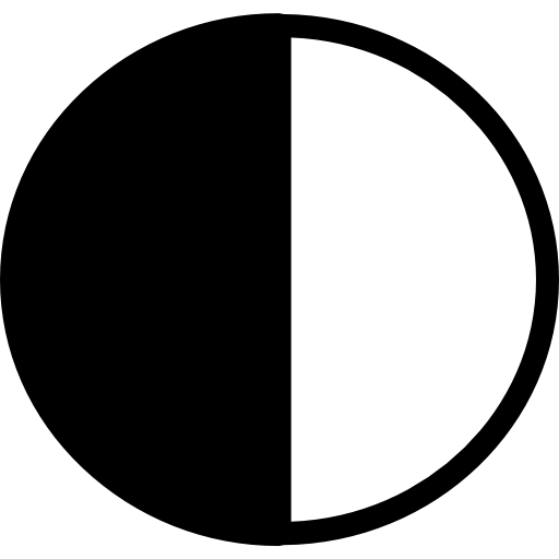 Symbol für Kontrat auf Schwarz-Weiß setzen. Zusätzlich bekommen Links eine Linie